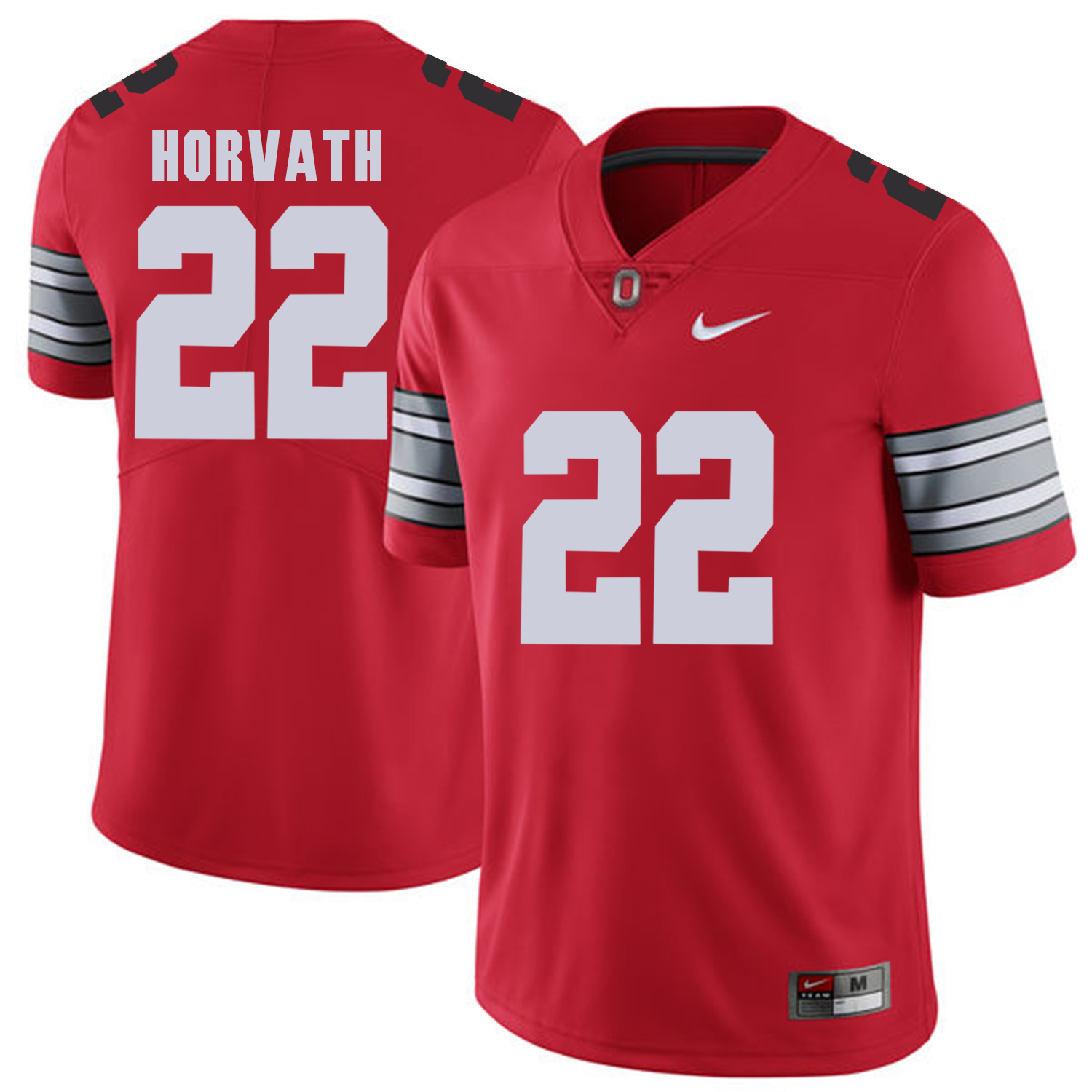 Men Ohio State #22 Horvath Red Customized NCAA Jerseys